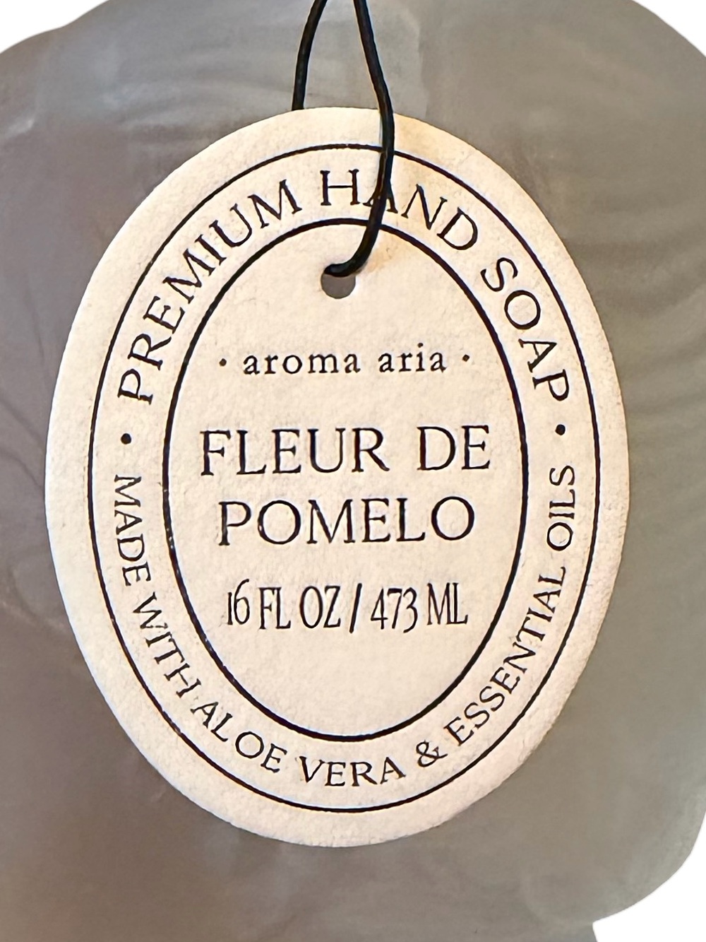 Aroma Aris NWT Frosted White Bust Hand Wash Fleur De Pomelo Dispenser 16fl Oz - Picture 4 of 7